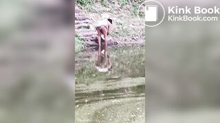 Aunty ko gaand dhone ke time pe dikha