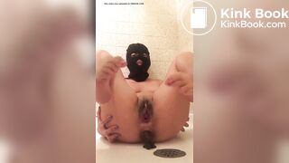 Girl in mask scat