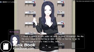 Watching an attractive teacher use the toilet