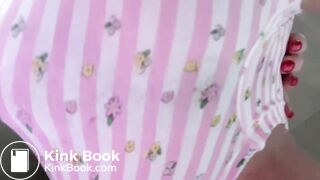 Poop into hello kitty panty