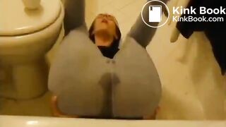 Cute girl messing her pants..