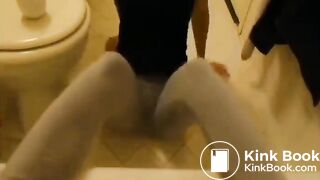 Cute girl messing her pants..