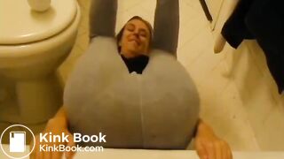 Cute girl messing her pants..