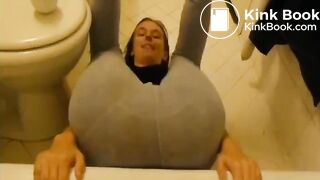 Cute girl messing her pants..