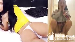 Beautiful blonde pooping - video 5