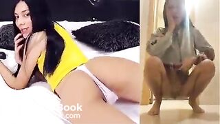 Beautiful blonde pooping - video 5