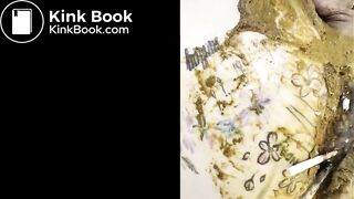 Korean Femdom scat feet massage asshole footjob