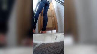 Beautiful Russian girl spy wc poop 860