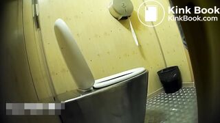 Beautiful Russian woman spy wc poop 823