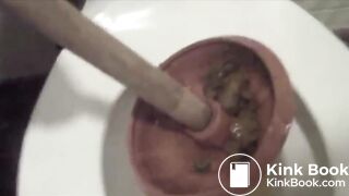 Mary Crap Poops in Public Toilet