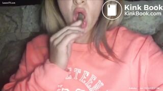 Teen girl sucking shit @@