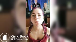 Eating directly from his ass