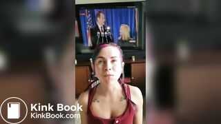 Eating directly from his ass