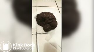 Woman Big Creamy Poop