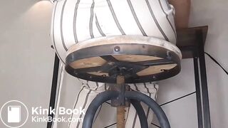 White Striped Pants Poop