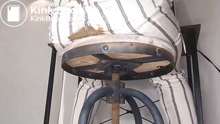 White Striped Pants Poop