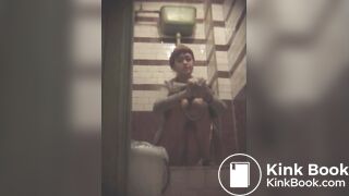 Beautiful Russian woman spy wc poop 749