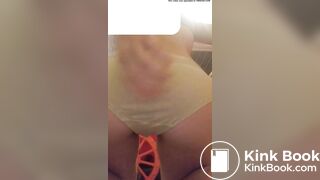 pooping in yellow underwear