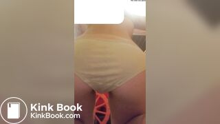 pooping in yellow underwear