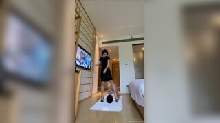 Chinese MILF femdom scat