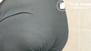 girl wets and messes tights