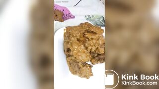 eating teenage girl's shit she shits very stinky lovely