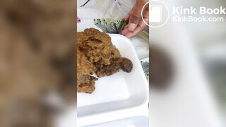 eating teenage girl's shit she shits very stinky lovely