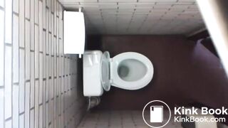 2 Beautiful women spy wc poop and fart 672