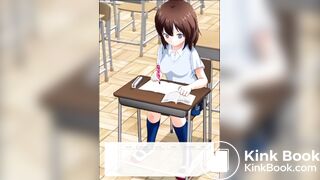 girl 1eaks diarrhea into a bucket