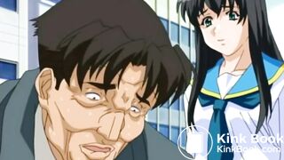 Hentai girl blowjobs possessed man and shits