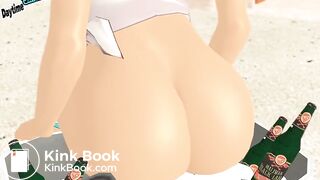 girl diarrhea beach