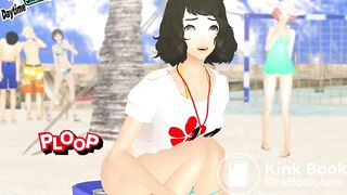 girl diarrhea beach