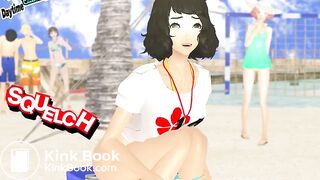 girl diarrhea beach
