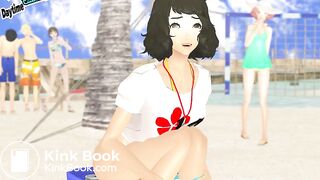 girl diarrhea beach