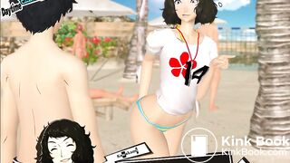 girl diarrhea beach