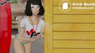 girl diarrhea beach