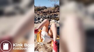 Diaper mess at the beach