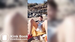 Diaper mess at the beach