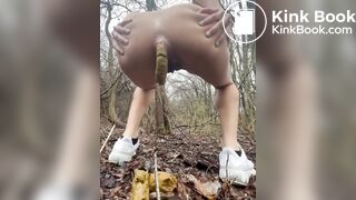 pooping in the ...