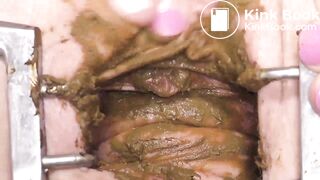 Painting Pussy with shit