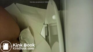 Big fart, piss, grunts and poop. She uses so so much pa