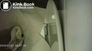 Big fart, piss, grunts and poop. She uses so so much pa