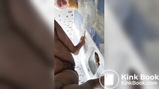 Desi wife pooping