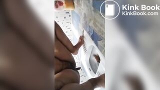 Desi wife pooping