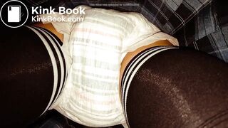 Japanese girl upskirt diaper mess