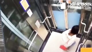 asian poop in elevator