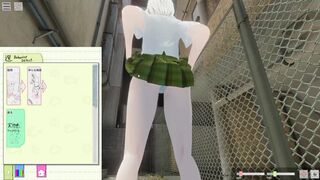 SchoolGirl Street poop and Peeing