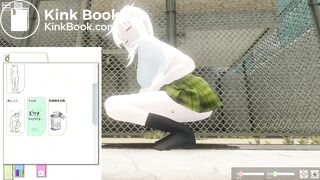 SchoolGirl Street poop and Peeing