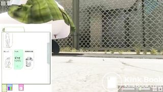 SchoolGirl Street poop and Peeing