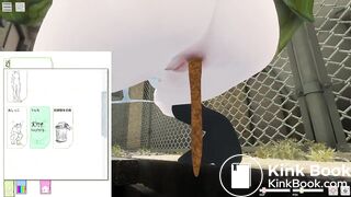 SchoolGirl Street poop and Peeing